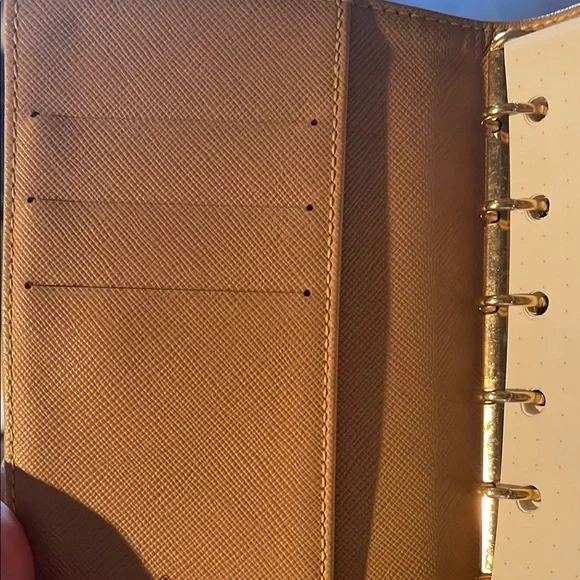 Louis Vuitton Tan/Gray Notebook w/3 Card Holders Perfect Christmas gift! - Picture 7 of 9